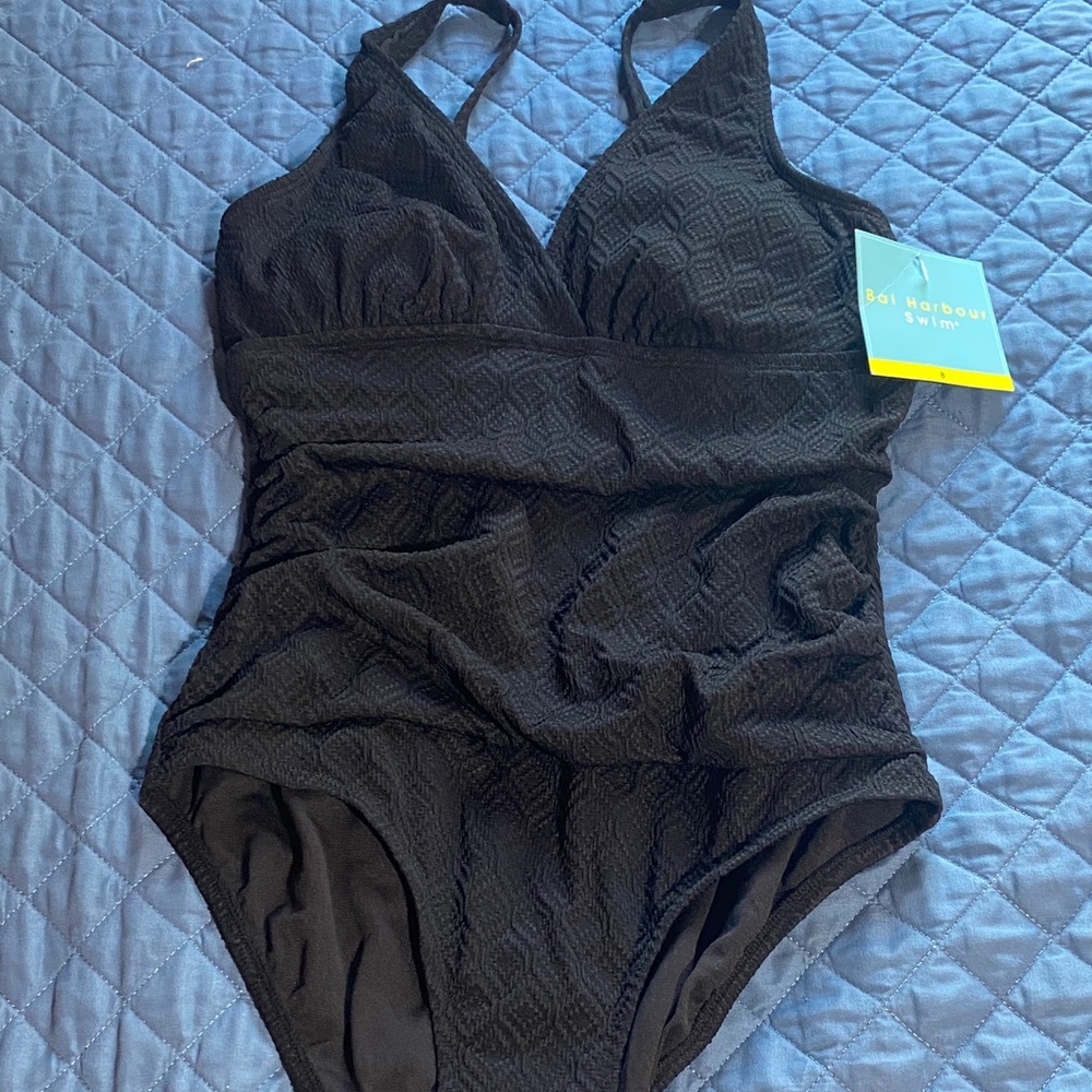 Bal Harbor Black One Piece Swimsuit